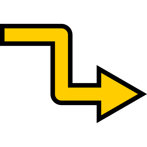 Direction arrow Generic Outline Color icon