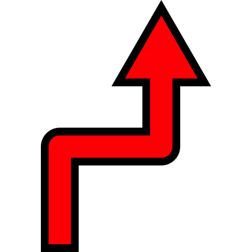 flecha de dirección Generic Outline Color icono