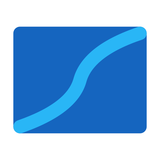curva Generic Blue icona