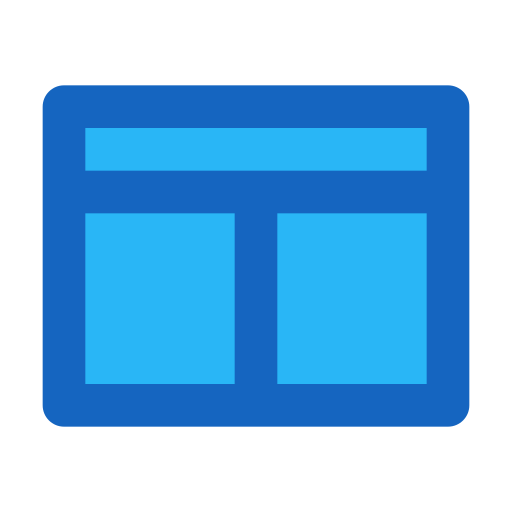 スプリット Generic Blue icon