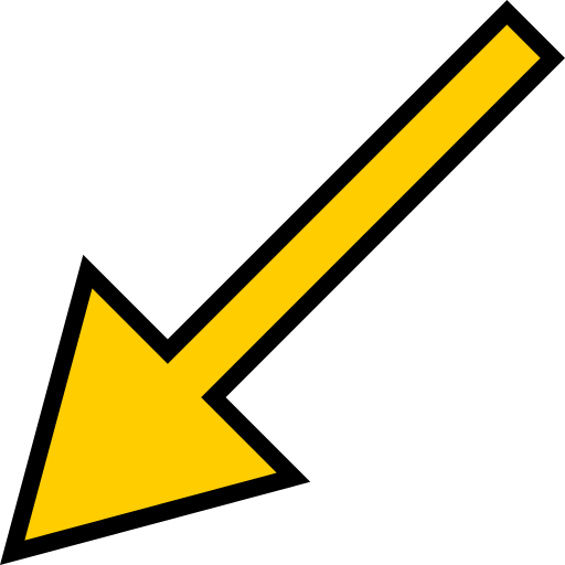 flecha hacia abajo a la izquierda Generic Outline Color icono