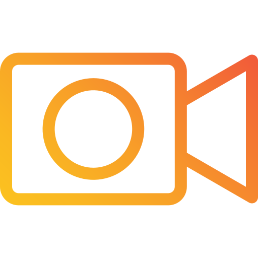 caméra vidéo Generic Gradient Icône