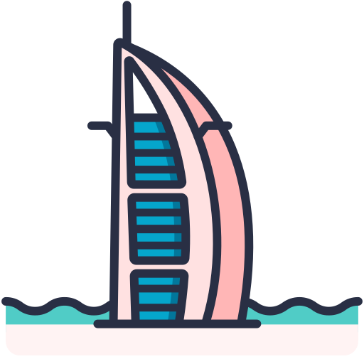 burj al arab Victoruler Linear Colour icon