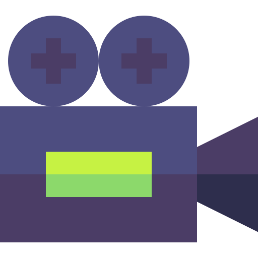 videokamera Basic Straight Flat icon