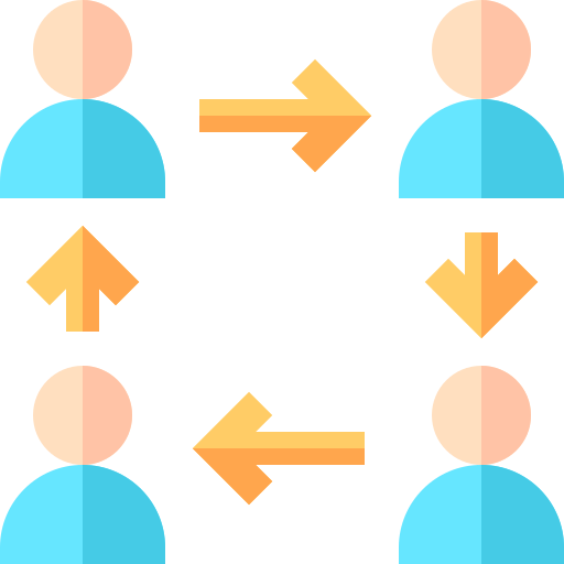 Interchangeability Basic Straight Flat icon