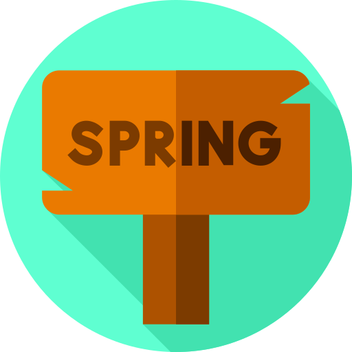 primavera Flat Circular Flat icona