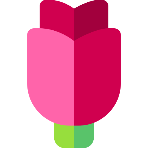 rosa Basic Rounded Flat icona