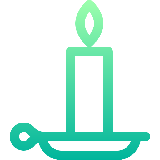 Candle Basic Gradient Lineal color icon