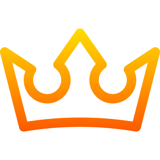 왕관 Basic Gradient Lineal color icon