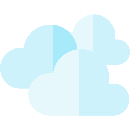 chmura Basic Straight Flat ikona