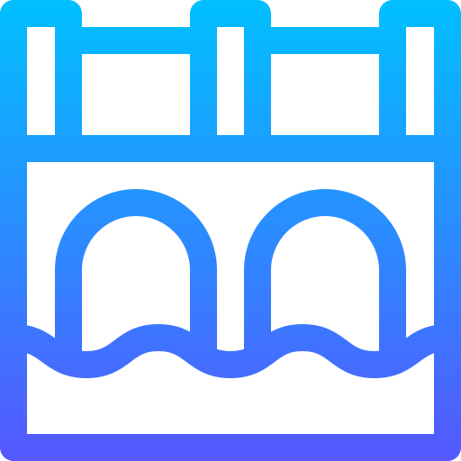 橋 Basic Gradient Lineal color icon