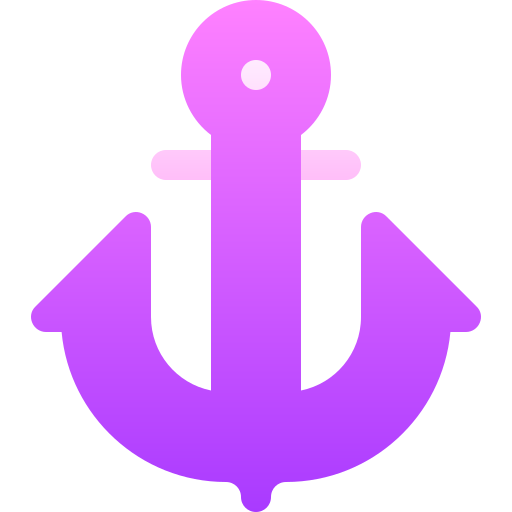 Anchor Basic Gradient Gradient icon