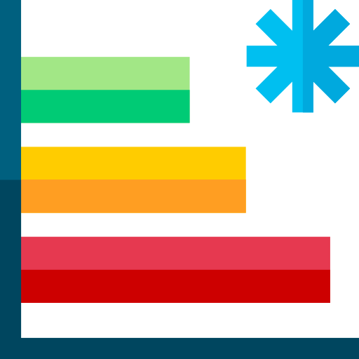 grafico Basic Straight Flat icono