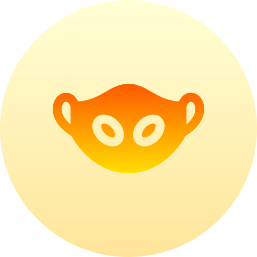 Mask Basic Gradient Circular icon