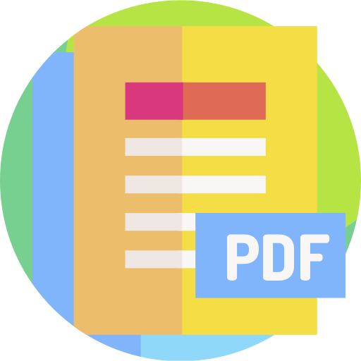 pdf Detailed Flat Circular Flat иконка