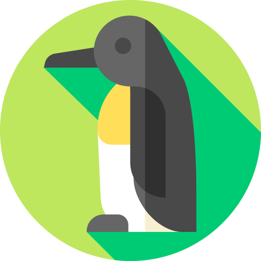 pinguino Flat Circular Flat icona
