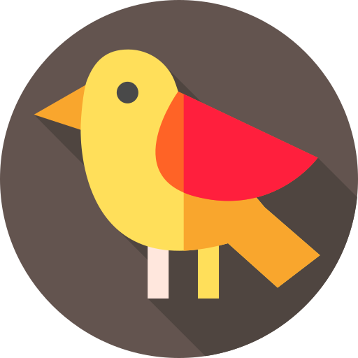 Bird Flat Circular Flat icon