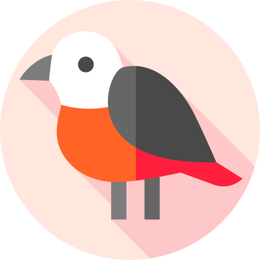 ptak Flat Circular Flat ikona