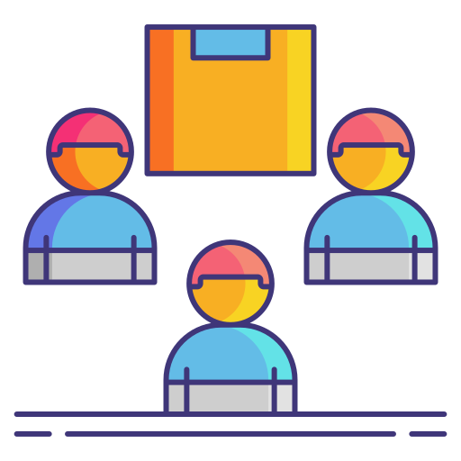 organisationsstruktur Flaticons Lineal Color icon