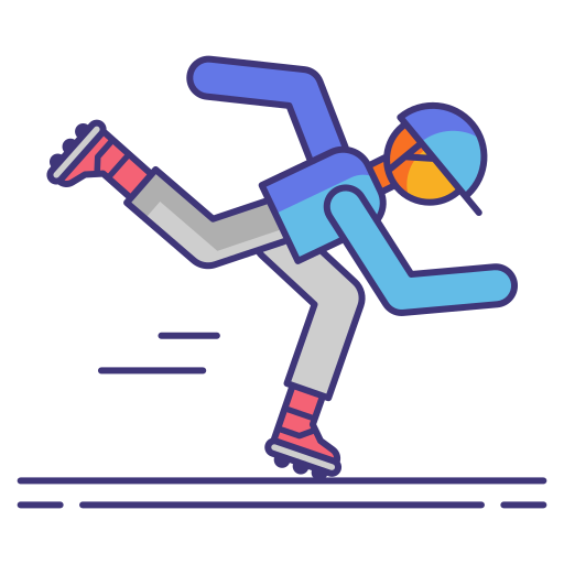 Skating Flaticons Lineal Color icon