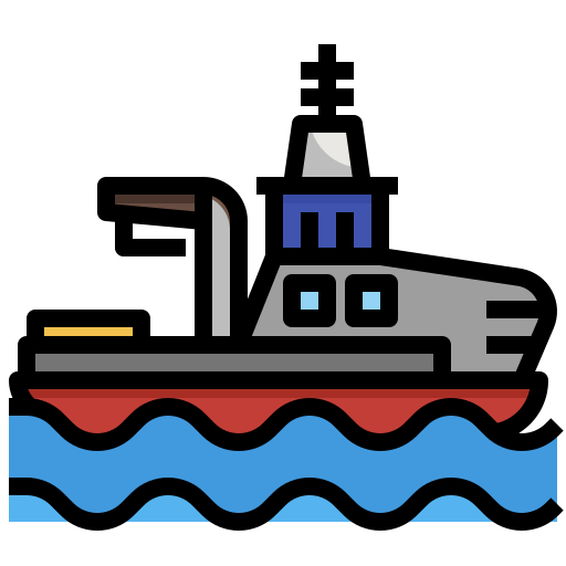 statek Surang Lineal Color ikona