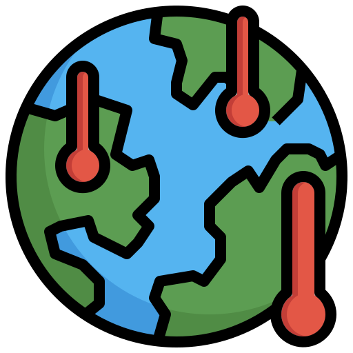 calentamiento global Surang Lineal Color icono