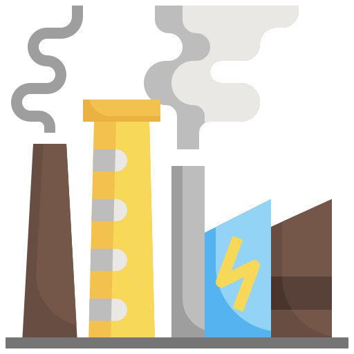 Power plant Surang Flat icon