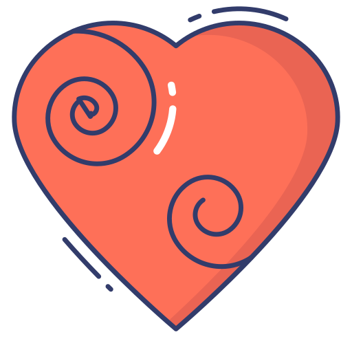 Сердце Dinosoft Lineal Color иконка