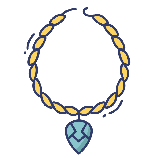 Necklace Dinosoft Lineal Color icon