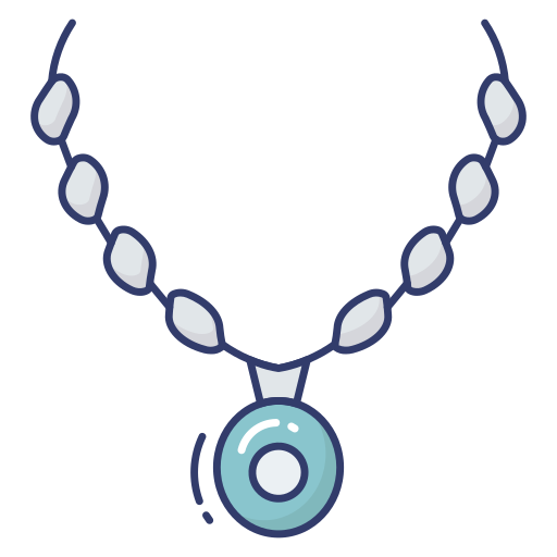 Necklace Dinosoft Lineal Color icon