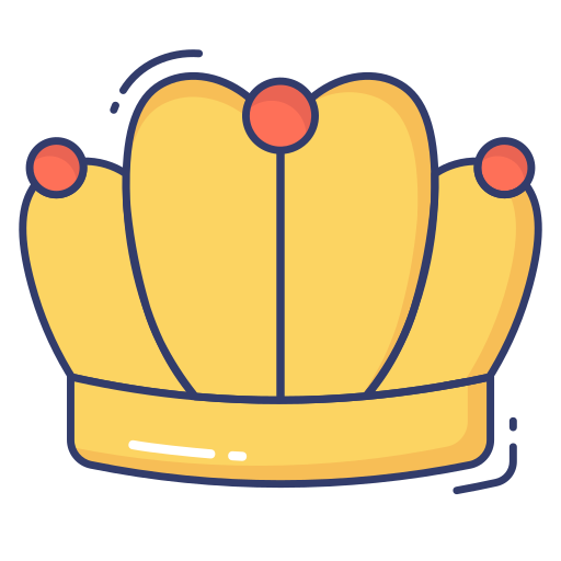 Royal crown Dinosoft Lineal Color icon