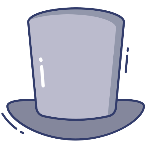 Top hat Dinosoft Lineal Color icon
