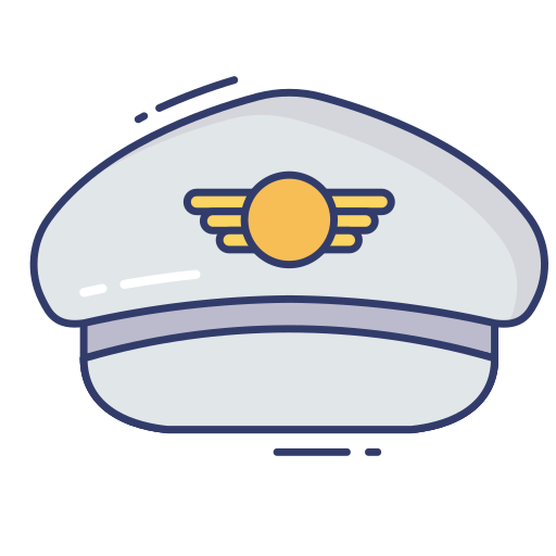 gorra de capitán Dinosoft Lineal Color icono
