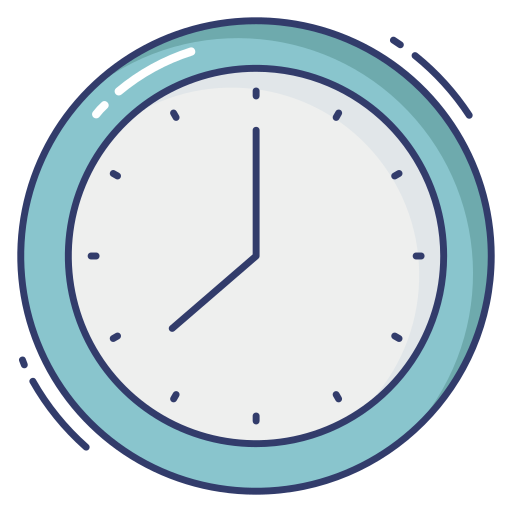 Clock Dinosoft Lineal Color icon