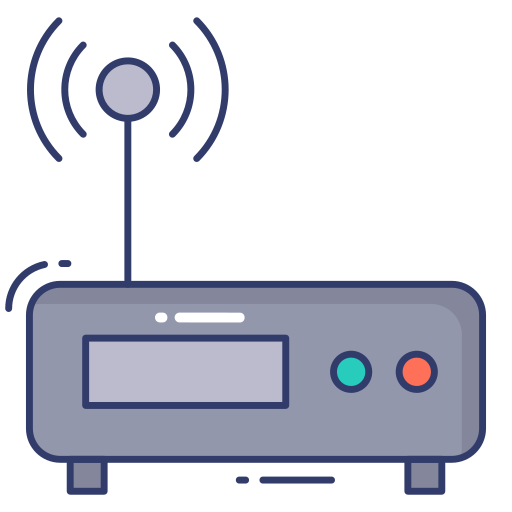 router de wifi Dinosoft Lineal Color icono
