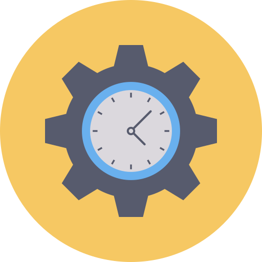 gestión del tiempo Dinosoft Circular icono