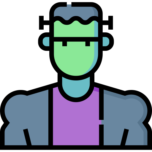 Frankenstein Detailed Straight Lineal color icon