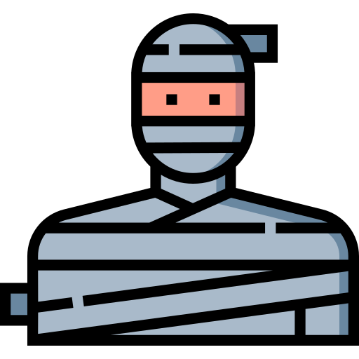 mumia Detailed Straight Lineal color ikona