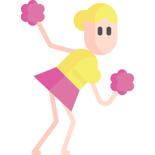 cheerleaderka Special Flat ikona