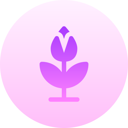 tulipan Basic Gradient Circular ikona