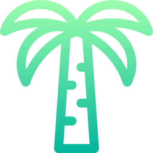 palme Basic Gradient Lineal color icon