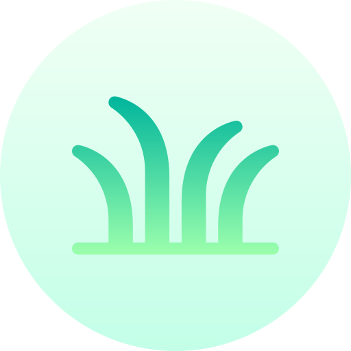 Grass Basic Gradient Circular icon