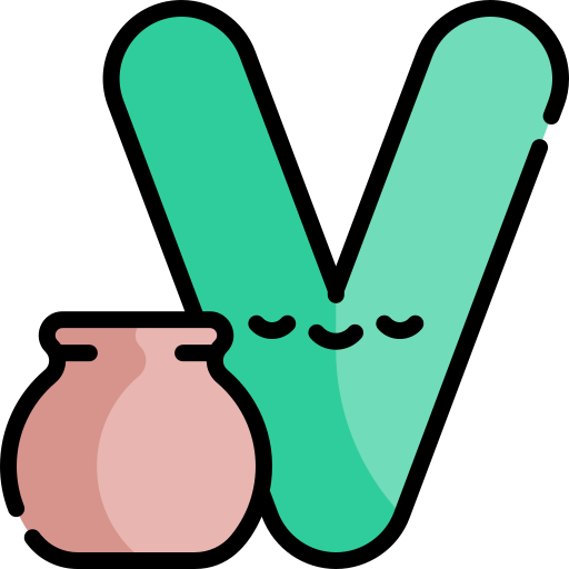 v. Kawaii Lineal color icon