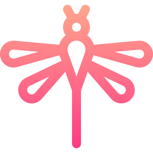 libélula Basic Gradient Lineal color icono