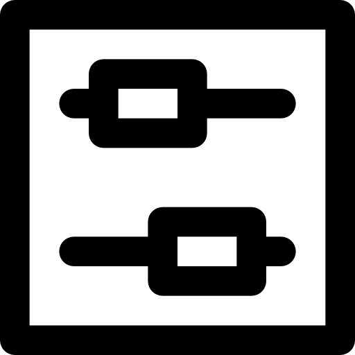 통제 수단 Basic Black Outline icon