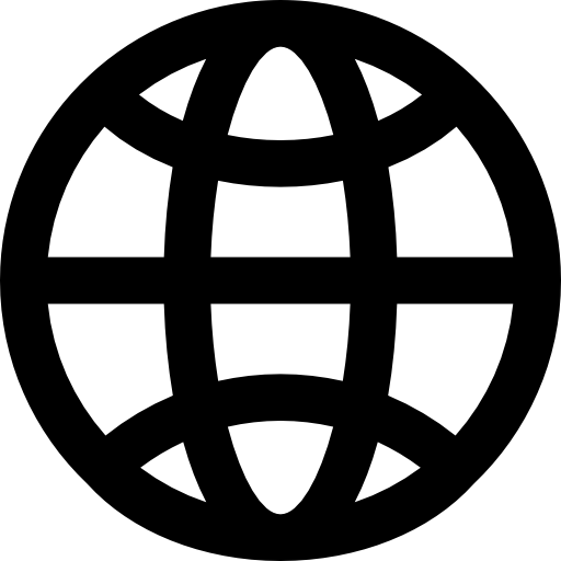 internet Basic Black Outline icono