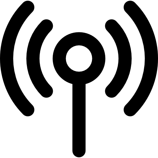 wi-fi Basic Black Outline icon