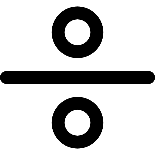 dividir Basic Black Outline icono