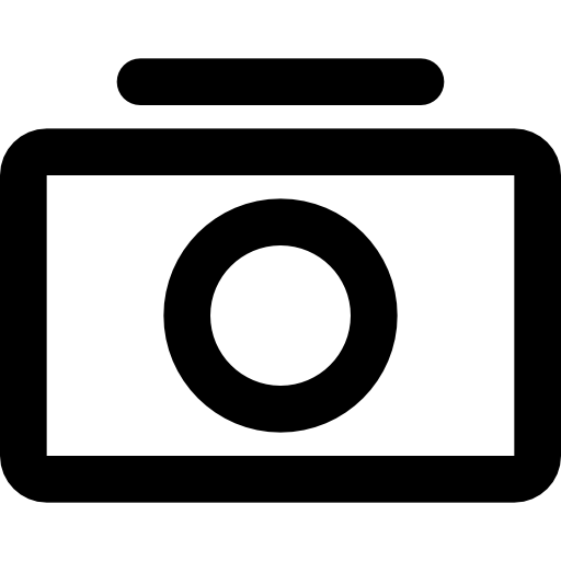fotoapparat Basic Black Outline icon