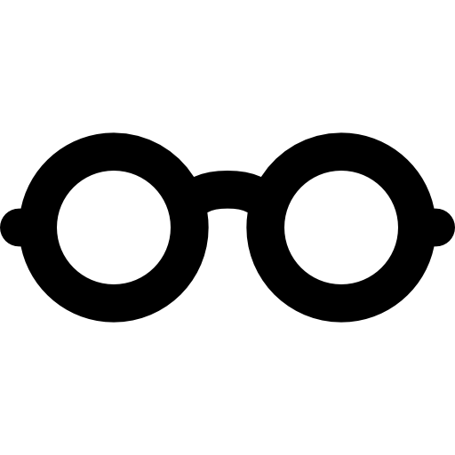 okulary słoneczne Basic Black Outline ikona